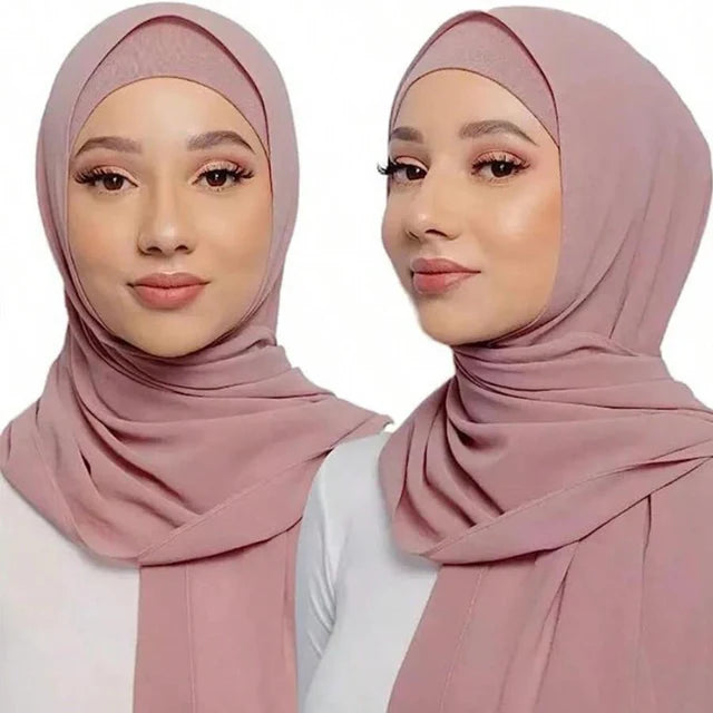 Matching Hijab Cap Set- Gray