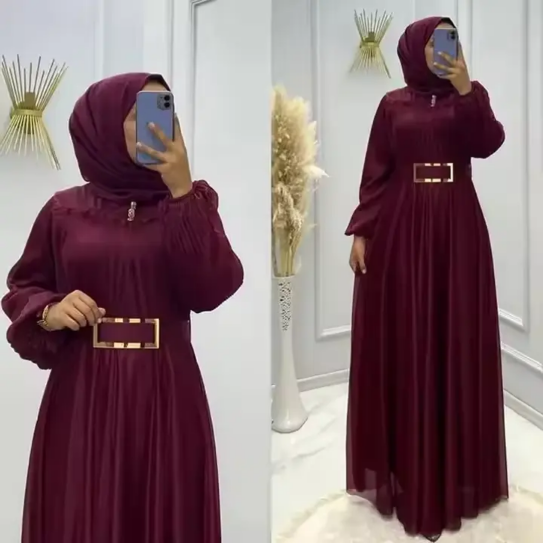 Turkish Chiffon Robe Green Latest Designs Long Abaya Muslim Dress Women
Kaftan Dubai From Islamic Clothing Ethnic Clothing