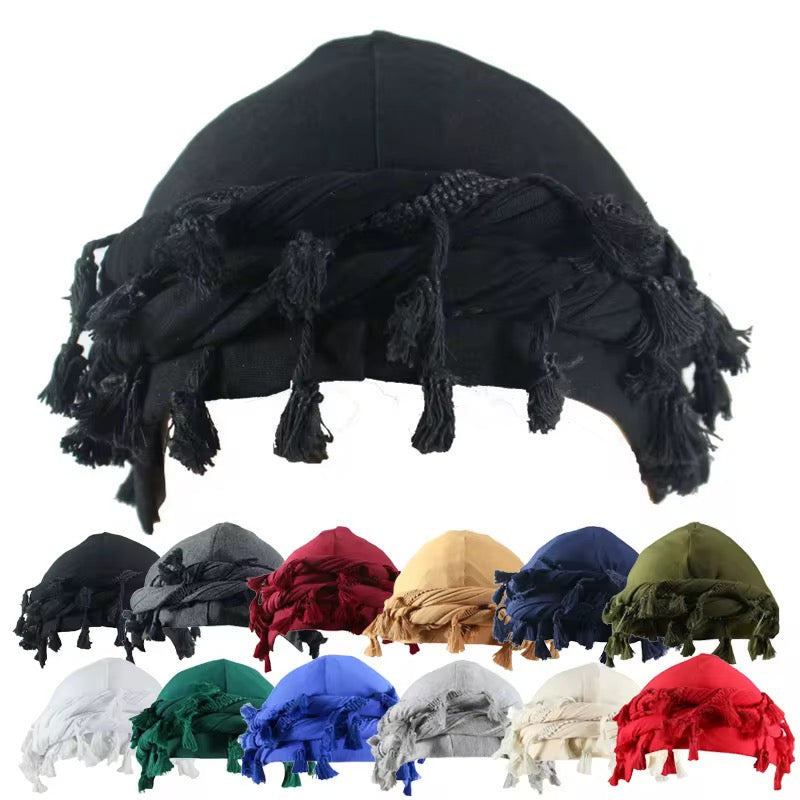 Hip Hop Vintage Satin Silk Lined Modal Hair Headwear Pre-Tied Halo Twisted Band Men Turban Head Wrap
Durag