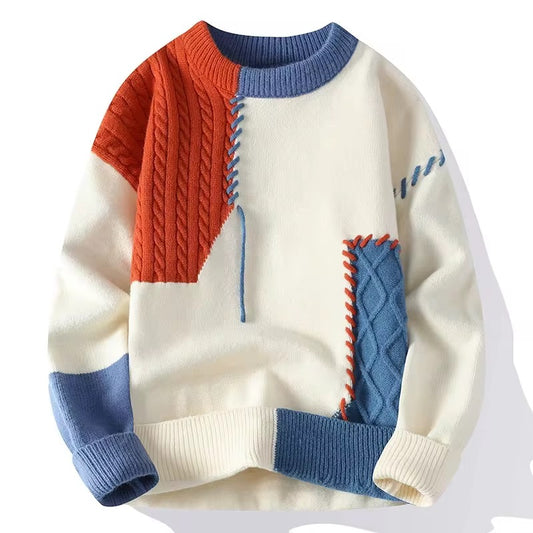 New Design 2024 Men Sweater Fashion Pullover Knitted Casual Wear Sweater Loose Autumn Winter Outdoor
Tops Clothing Standard